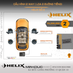 cấu hình 2 way helix loa 2 đường tiếng số 2