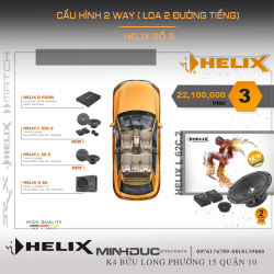 cấu hình 2 way helix loa 2 đường tiếng số 3