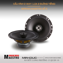 cấu hình 2 way loa German Maestro ac6511