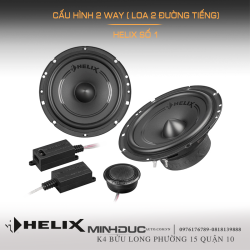 cấu hình 2 way loa helix f62c