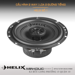 cấu hình 2 way loa helix f6x