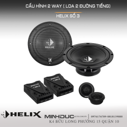 cấu hình loa 2 way helix số 3