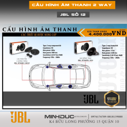 cấu hình âm thanh 2 way jbl số 12