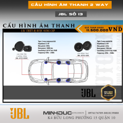 cấu hình âm thanh 2 way jbl số 13